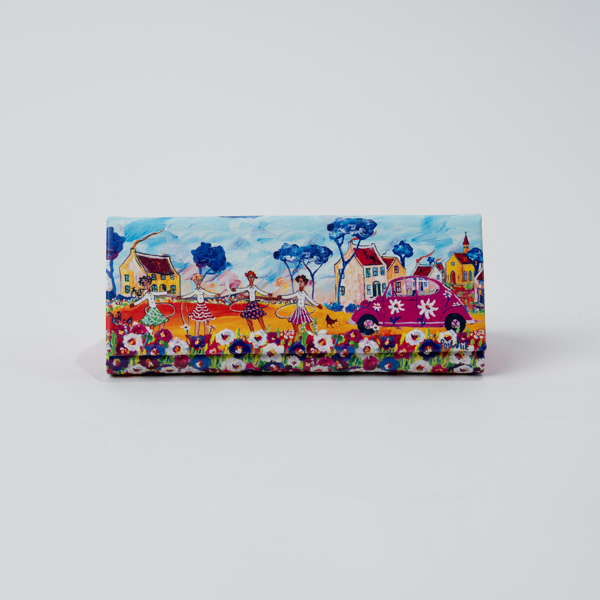 Glasses Case - Pink Beetle