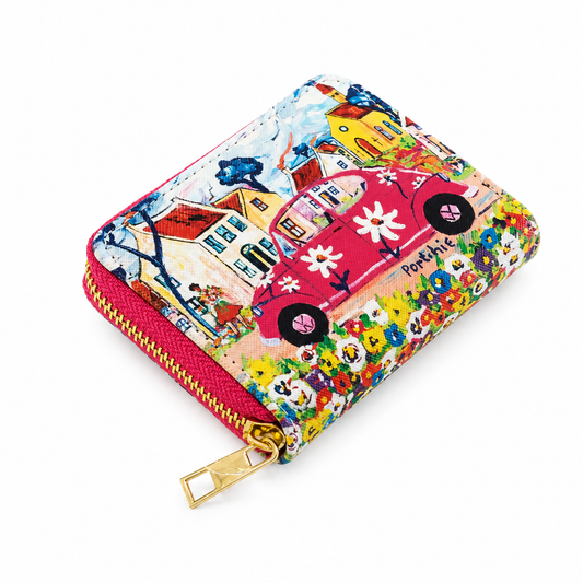 Small Purse - Pink Beetle