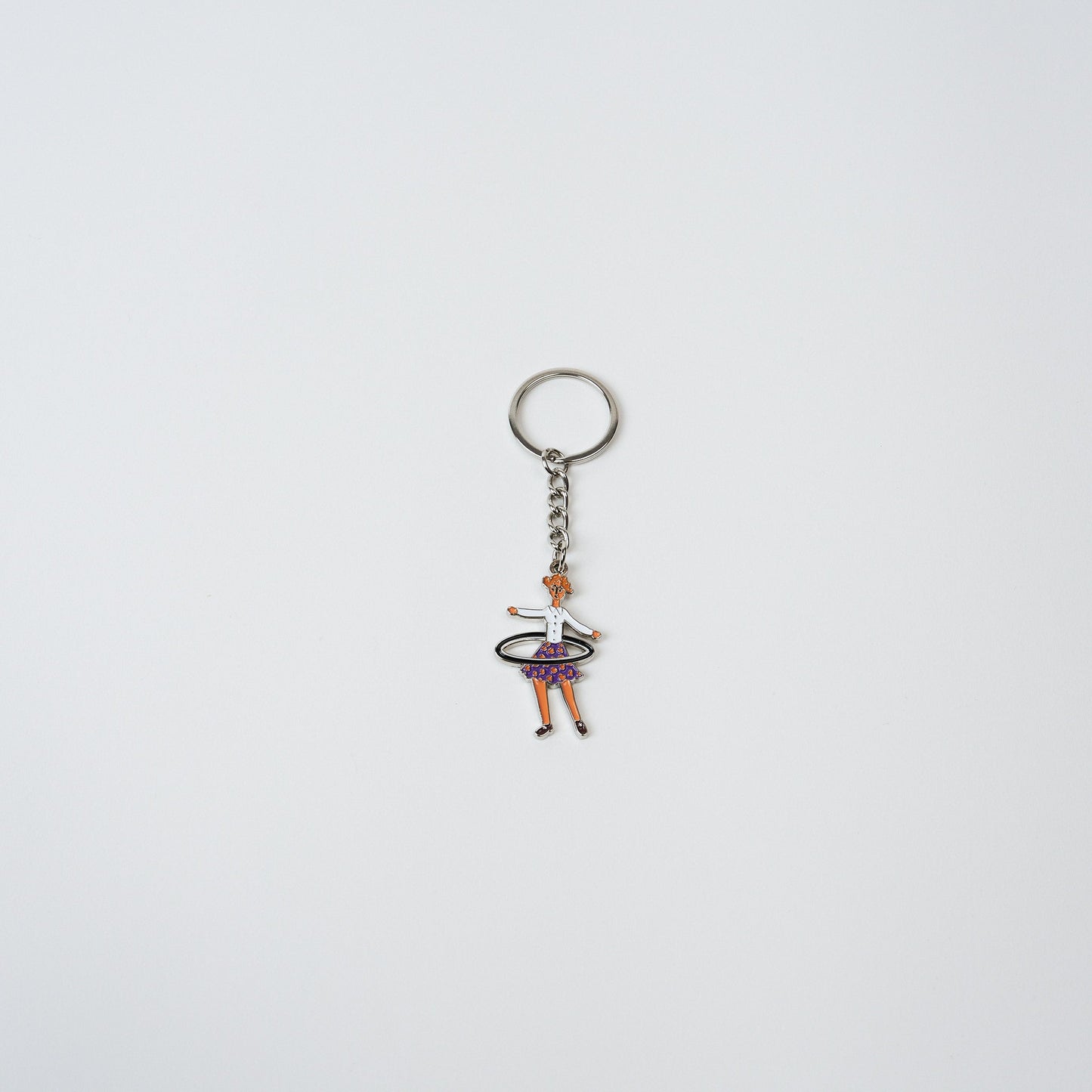 Hoola Hoop Girl Key Ring