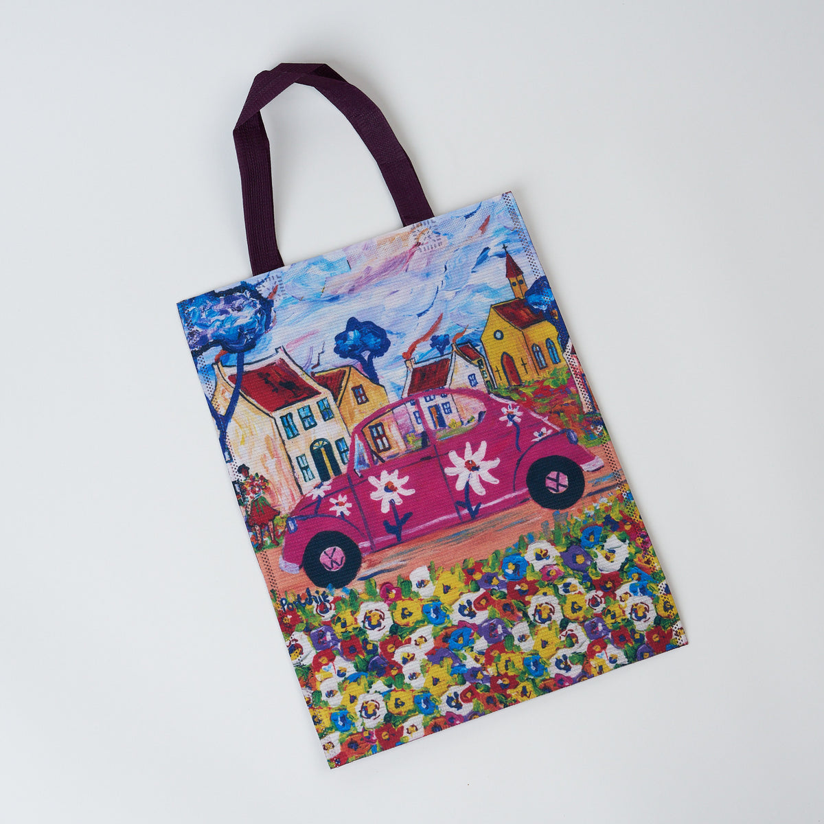 Bookbag - Pink Beetle