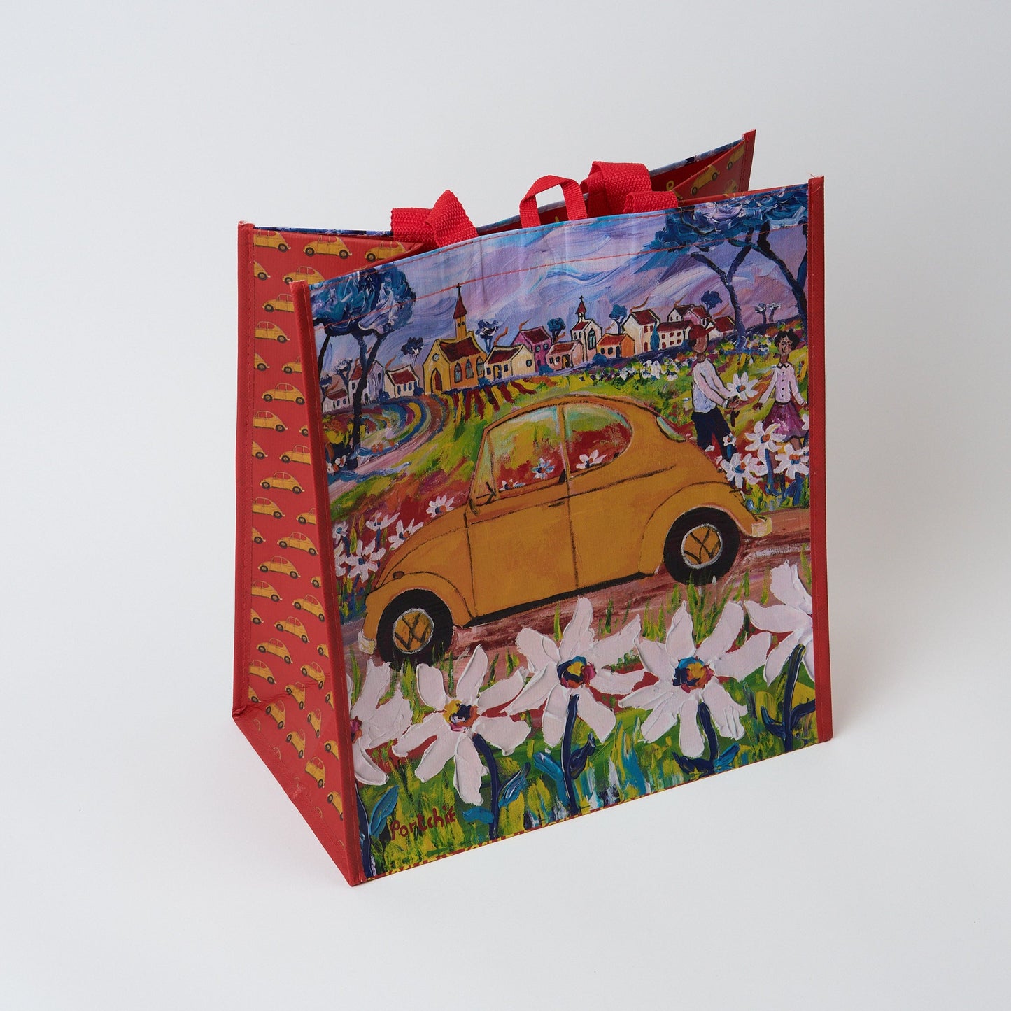 Yellow Beetle Shopper Bag