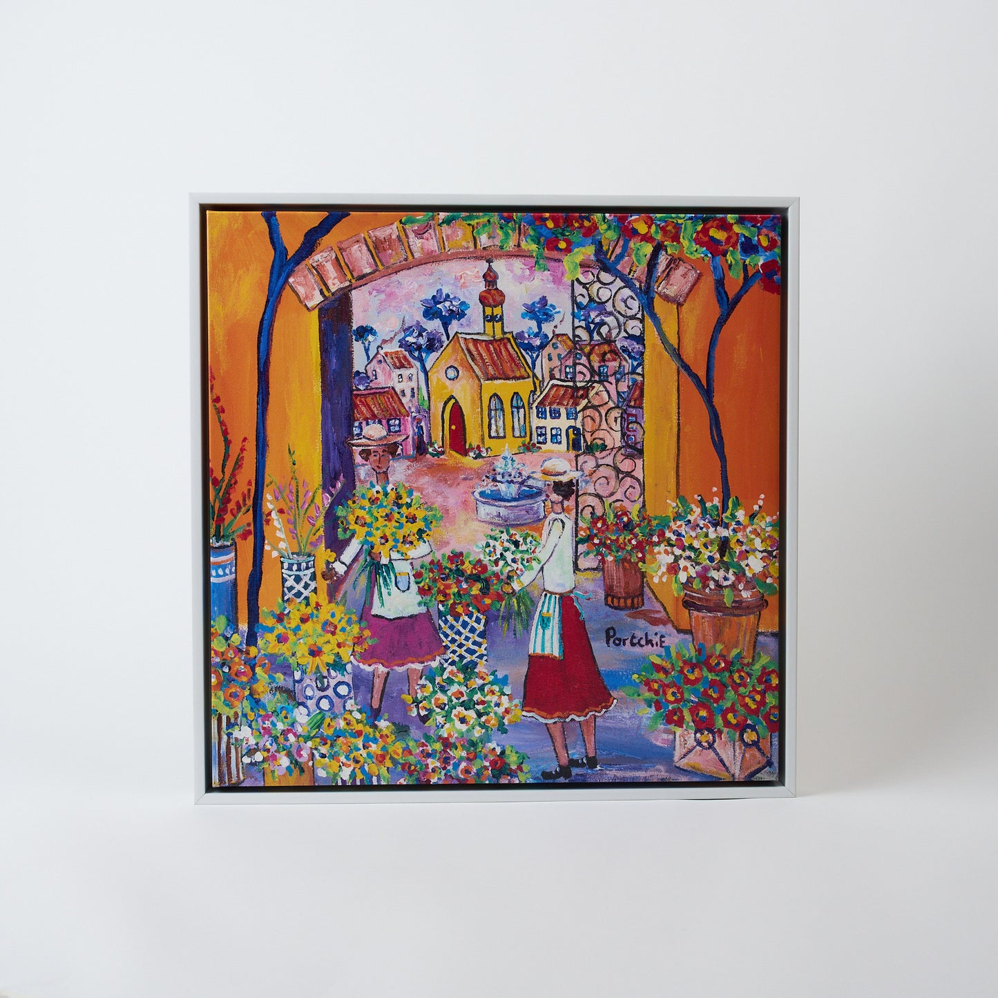 Canvas 'The flower Seller'  print