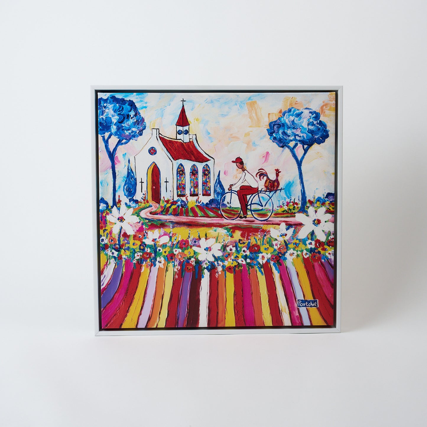 Canvas 'Chickens for the Lord' print