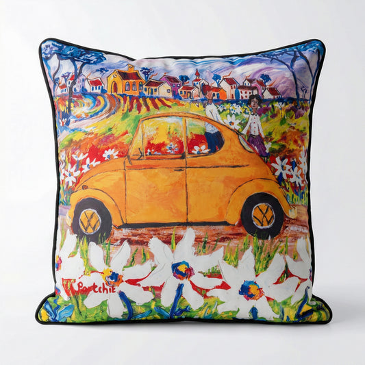Yellow Beetle Pillowcase