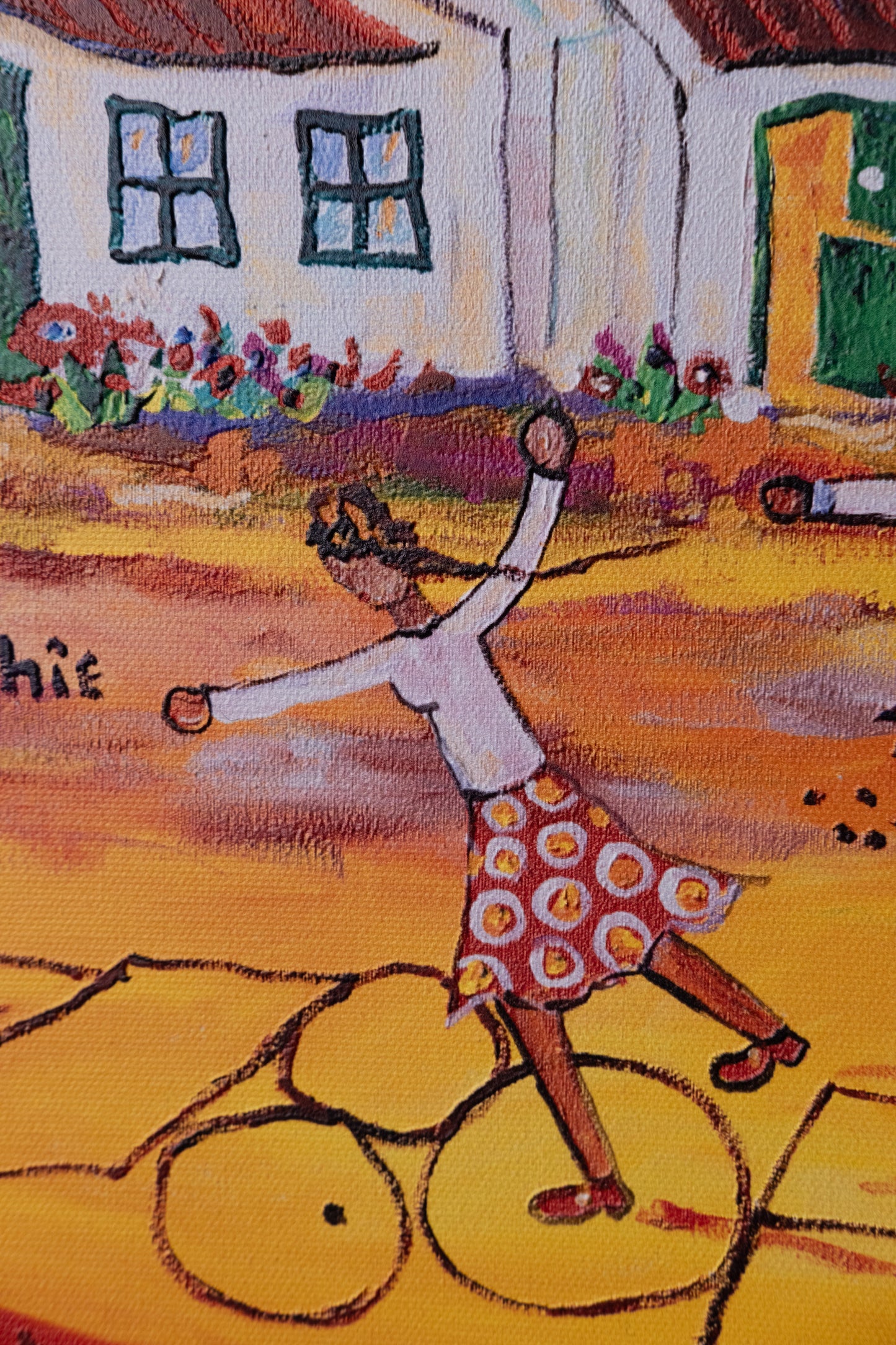 Textured Canvas "Hopscotch"