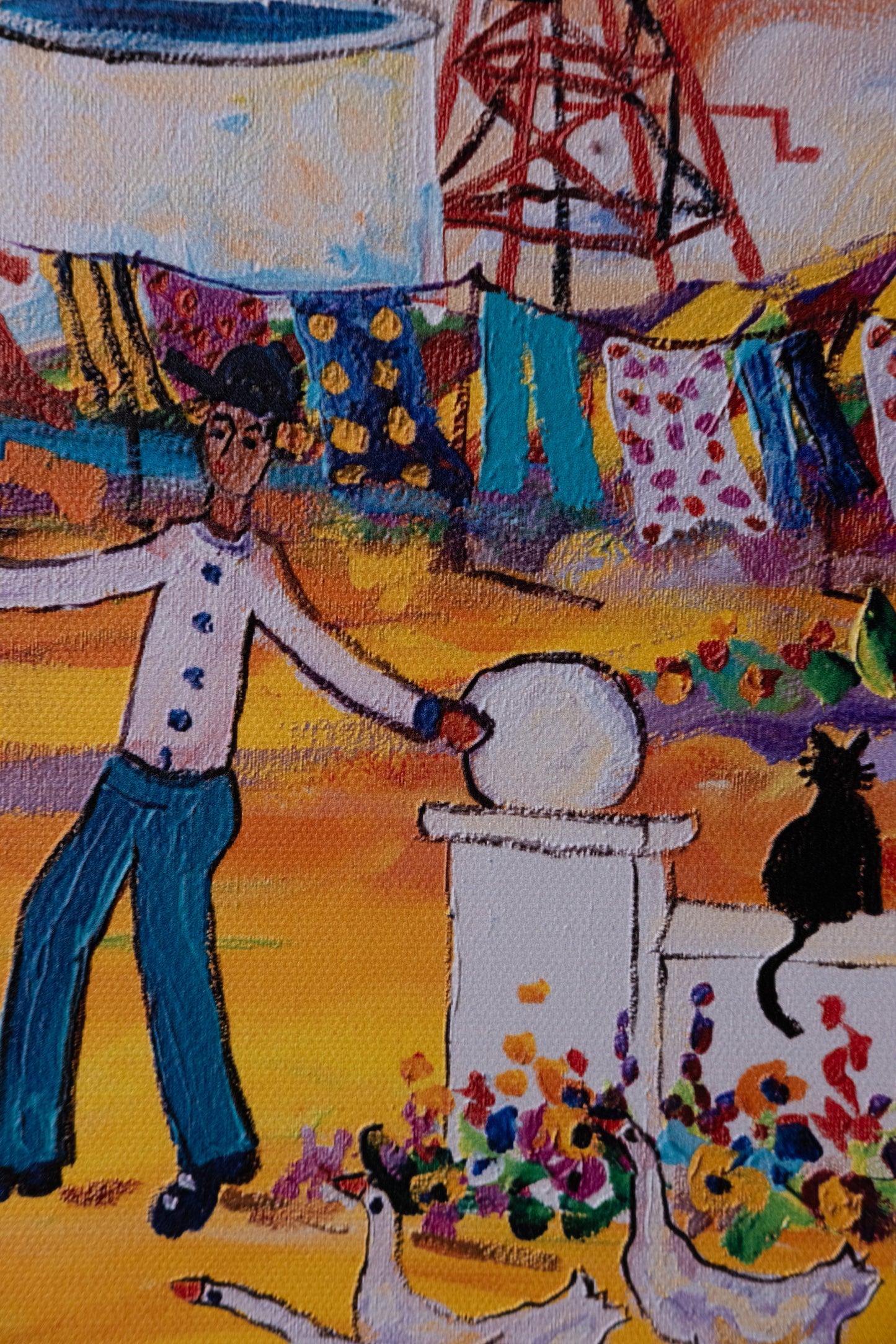 Textured Canvas "Hopscotch"