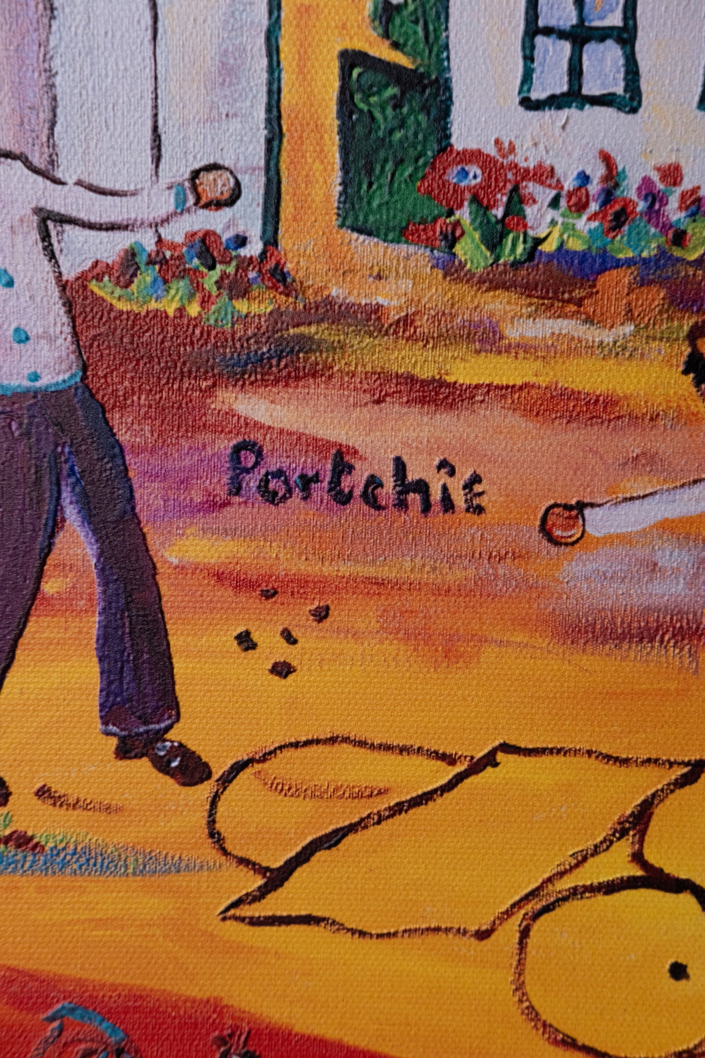 Textured Canvas "Hopscotch"