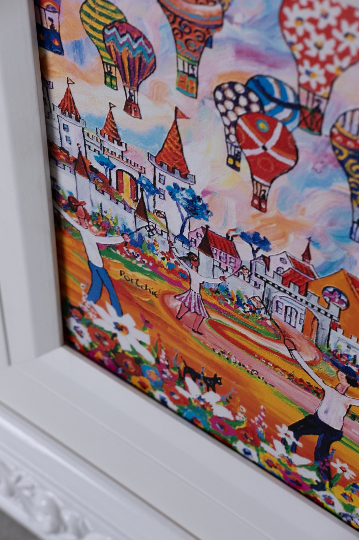 Textured Canvas "Children's Festival in Edinburgh"