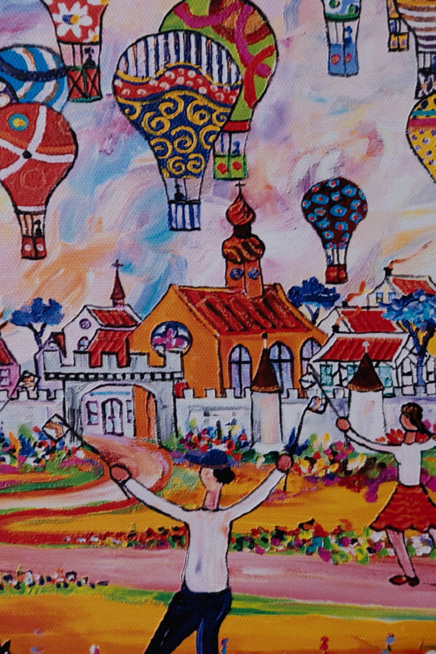 Textured Canvas "Hot Air Balloon"