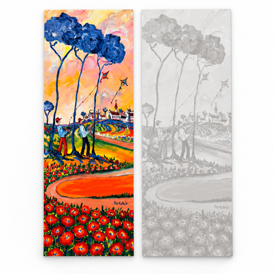 Portchie Bookmark - Boys with Kites