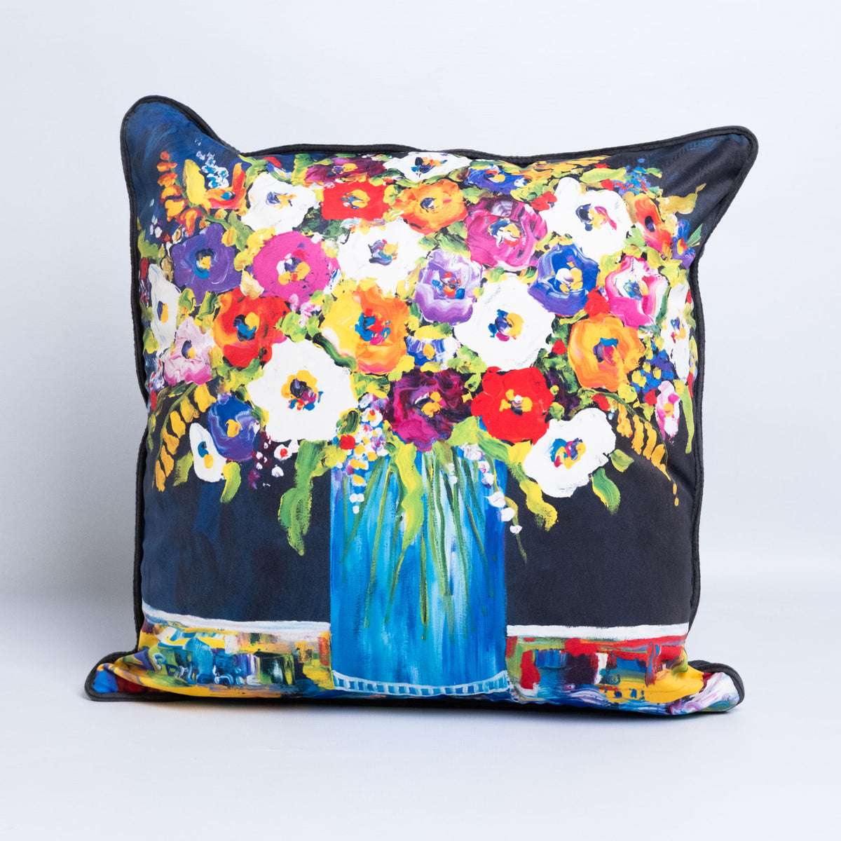 Scatter Cushion - Flowers In Blue Vase