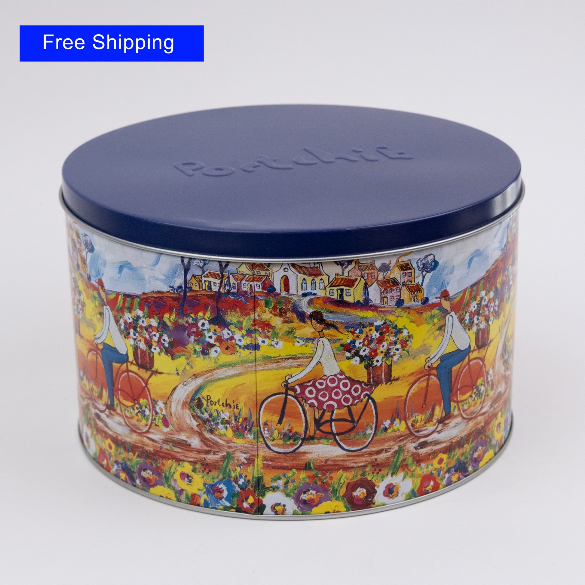 Portchie Cookie Tin with Ginger Biscuits