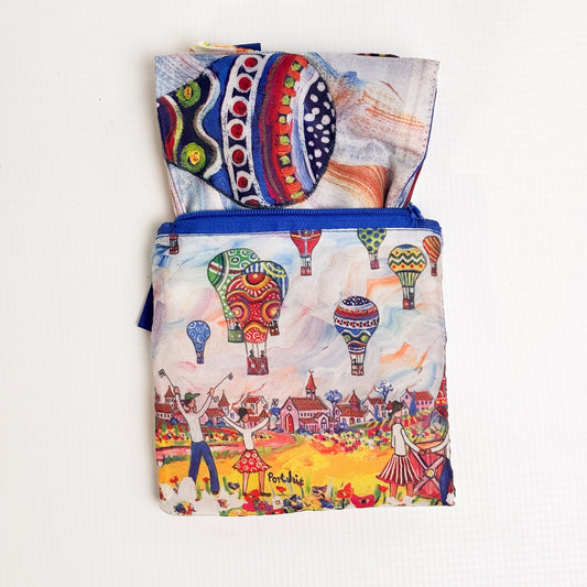 Foldable Shopper Bag - Hot Air Balloons